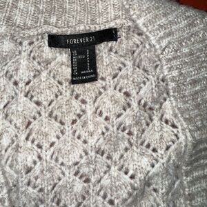 Forever 21 Women's Textured Knit Sweater - Cream